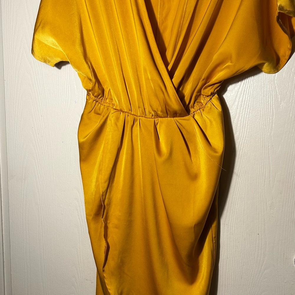 SHEIN Asymmetrical Yellow Dress